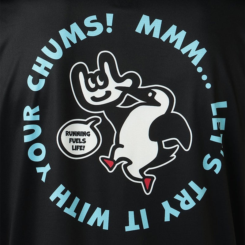 チャムスCHUMSランニングウェア半袖Tシャツチャムス×ミツカランニングハンドヘルドブービー2TシャツCH01-2883メンズ男性26FA秋冬
