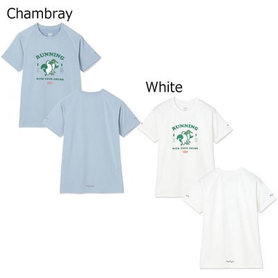 チャムスCHUMSランニングウェア半袖TシャツランニングスリーレッグドレースTシャツCH01-2892メンズ男性26FA秋冬
