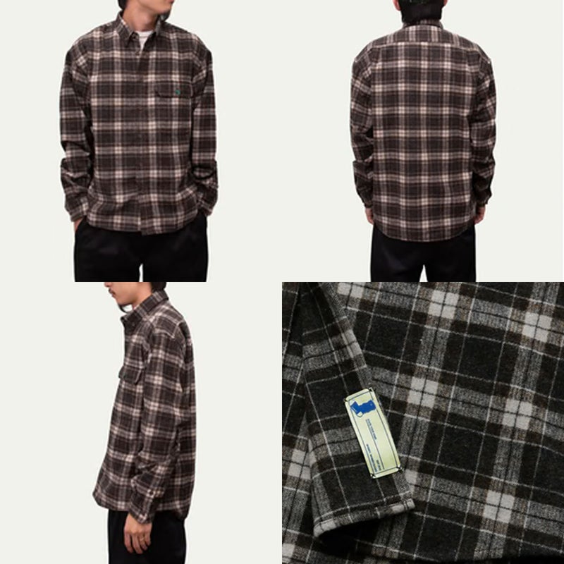 ウィムジーWHIMSYスケボースケートボードウェア長袖シャツTARTANFLANNELSHIRT12231U13032526FA秋冬