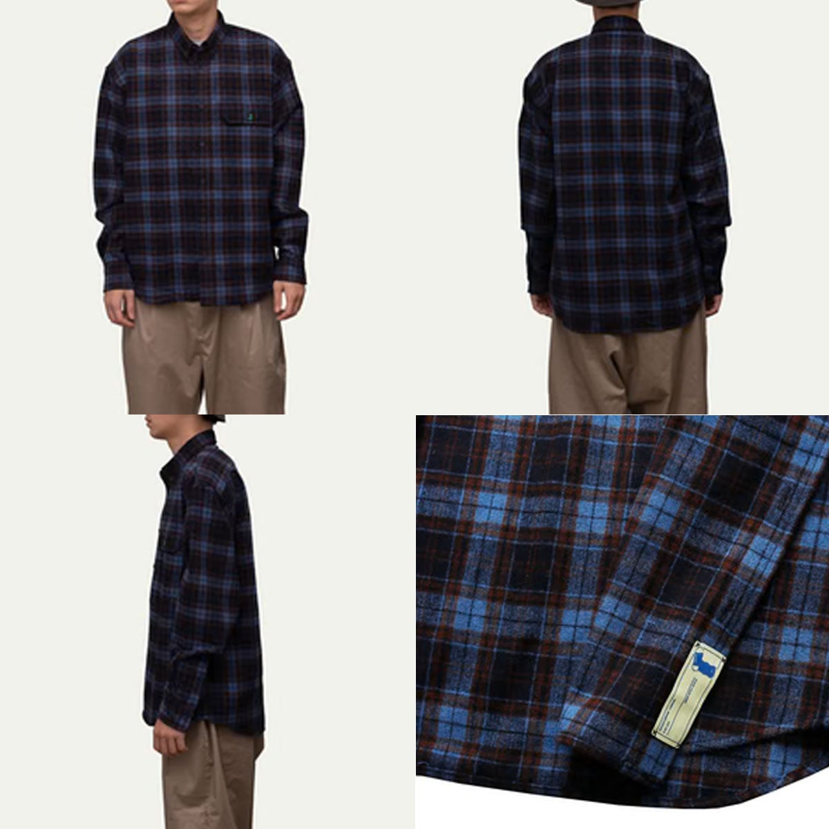 ウィムジーWHIMSYスケボースケートボードウェア長袖シャツTARTANFLANNELSHIRT12231U13032526FA秋冬