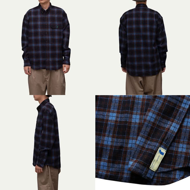 ウィムジーWHIMSYスケボースケートボードウェア長袖シャツTARTANFLANNELSHIRT12231U13032526FA秋冬