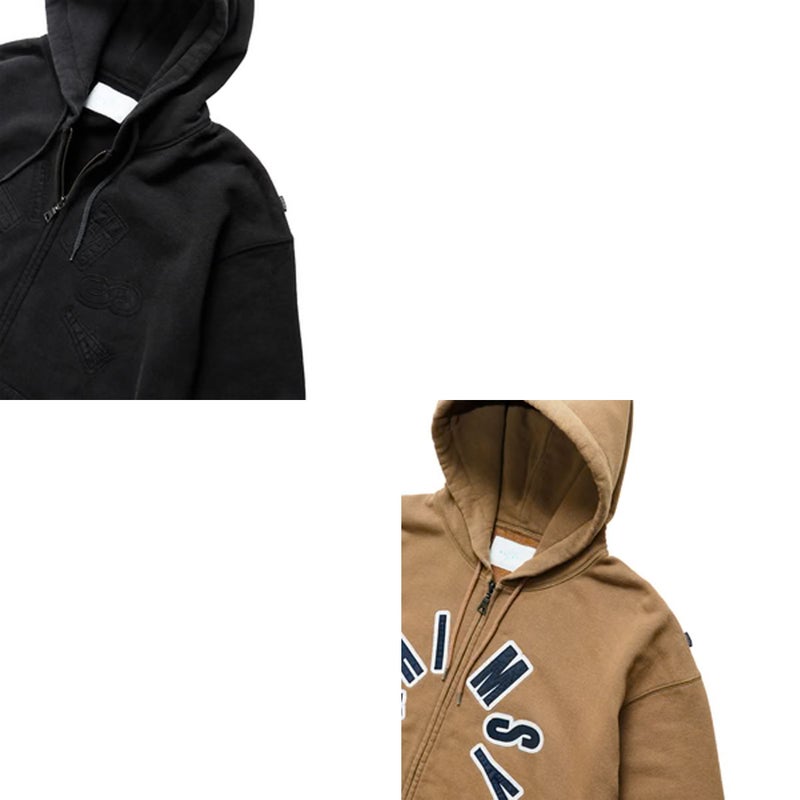 ウィムジーWHIMSYスケボースケートボードウェアスウェットパーカーFADEDARCHLOGOZIPHOODIE12231U130326メンズ男性26FA秋冬