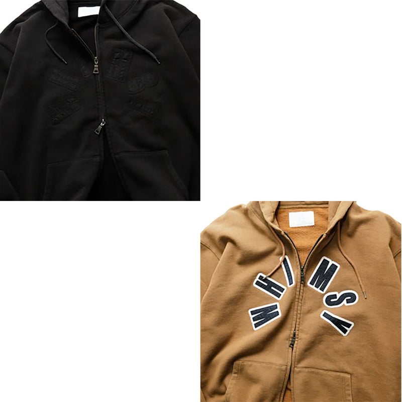 ウィムジーWHIMSYスケボースケートボードウェアスウェットパーカーFADEDARCHLOGOZIPHOODIE12231U130326メンズ男性26FA秋冬