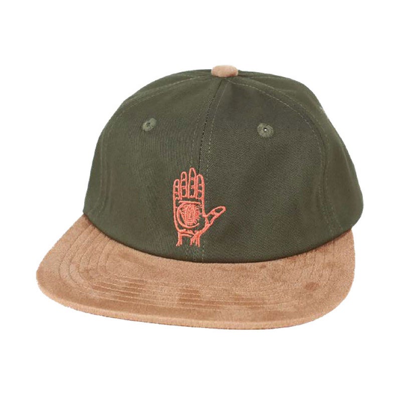 セオリーズTHEORIESスケボースケートボード帽子キャップHANDOFTwill&SuedeSnapback36391SE8023126HO秋冬